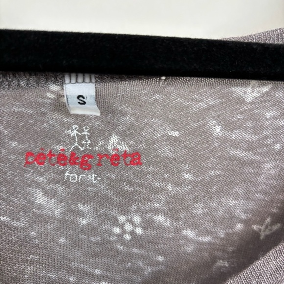 Pete & Greta by Johnny Was Linen Patterned Oversized Top Size S - Picture 5 of 7